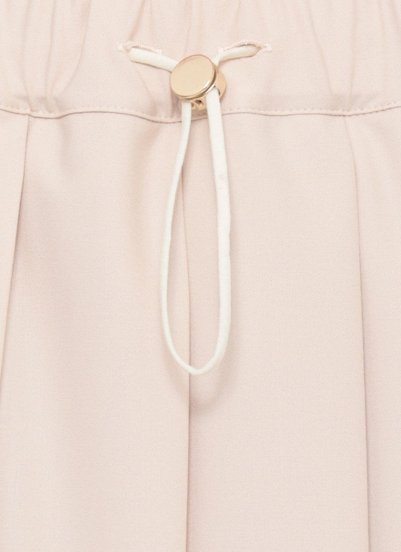 Fabiana Filippi Midi Pleated Skirt With Elastic Waistband And Drawstring
