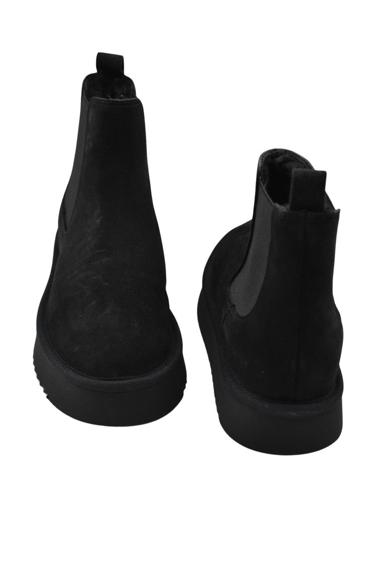 Copenhagen Studios Black Flats With Elastic Side Panels