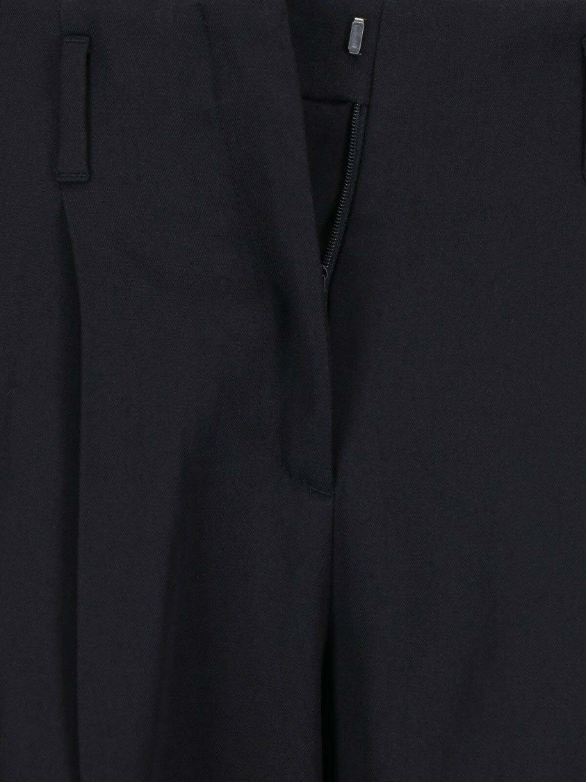 Golden Goose Tailored Straight-Leg Black Virgin Wool Formal Pants
