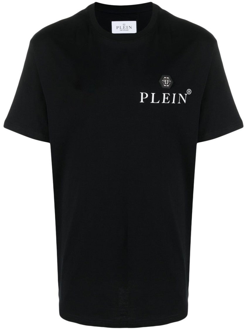 Philipp Plein Logo-Plaque Cotton T-Shirt