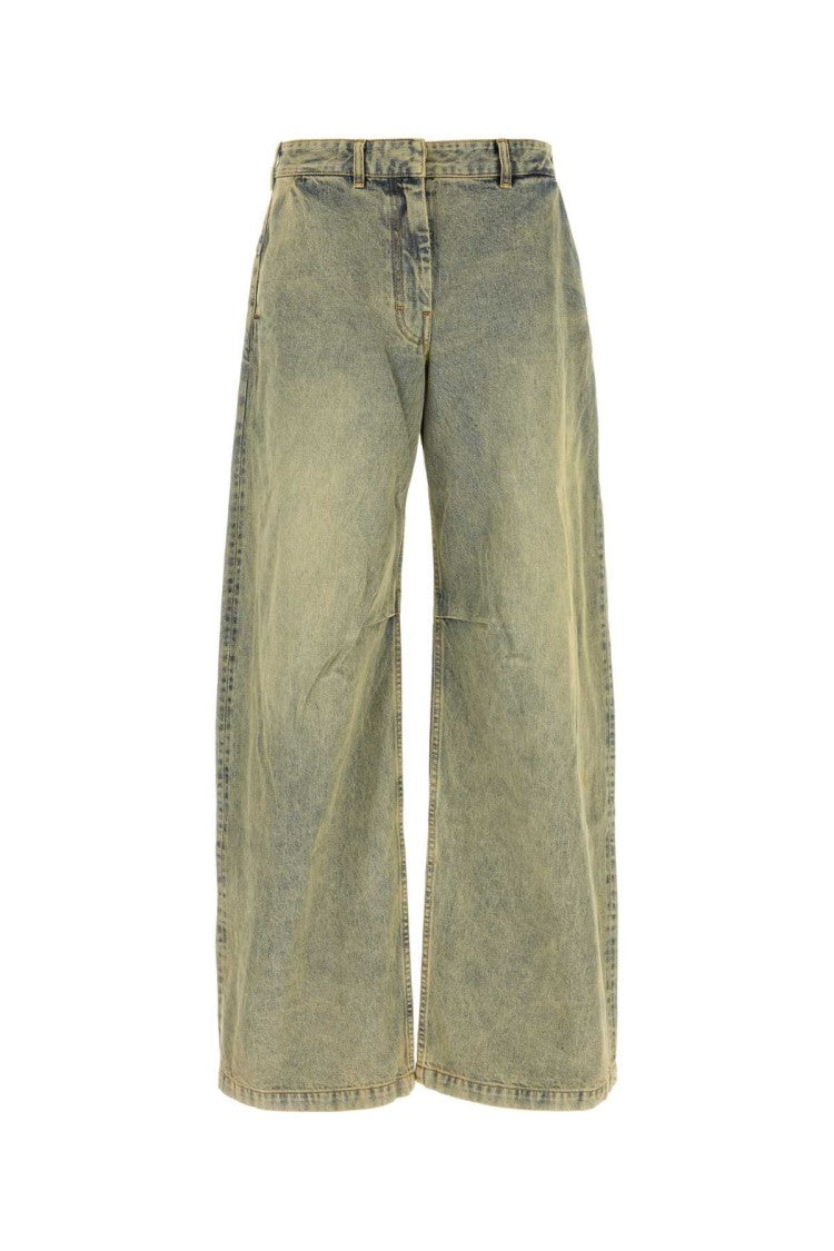Entire Studios Wide-Leg Denim Jeans With Vintage Wash