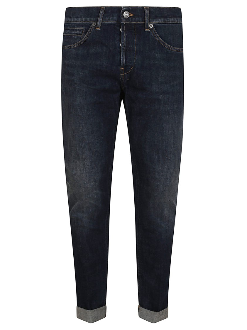 Dondup Skinny Fit Dark Wash Denim Trousers