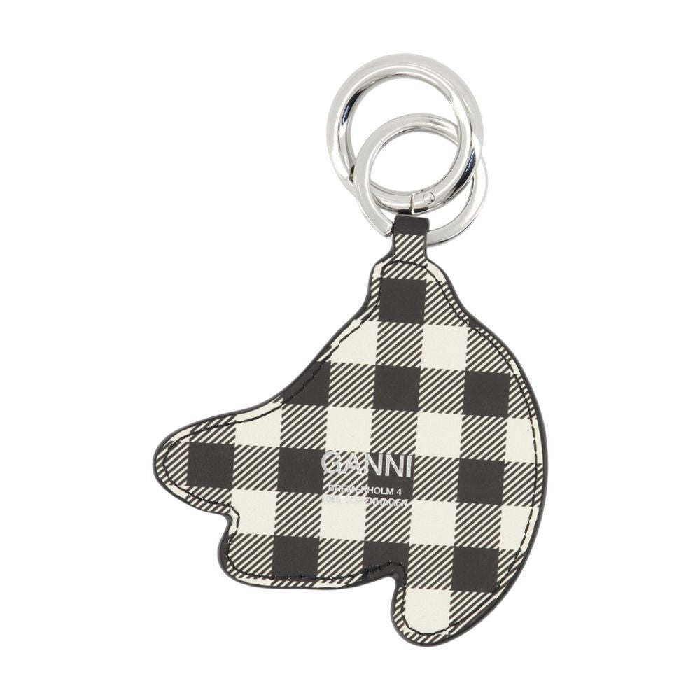 Ganni Keyring Banana - Leather - Black