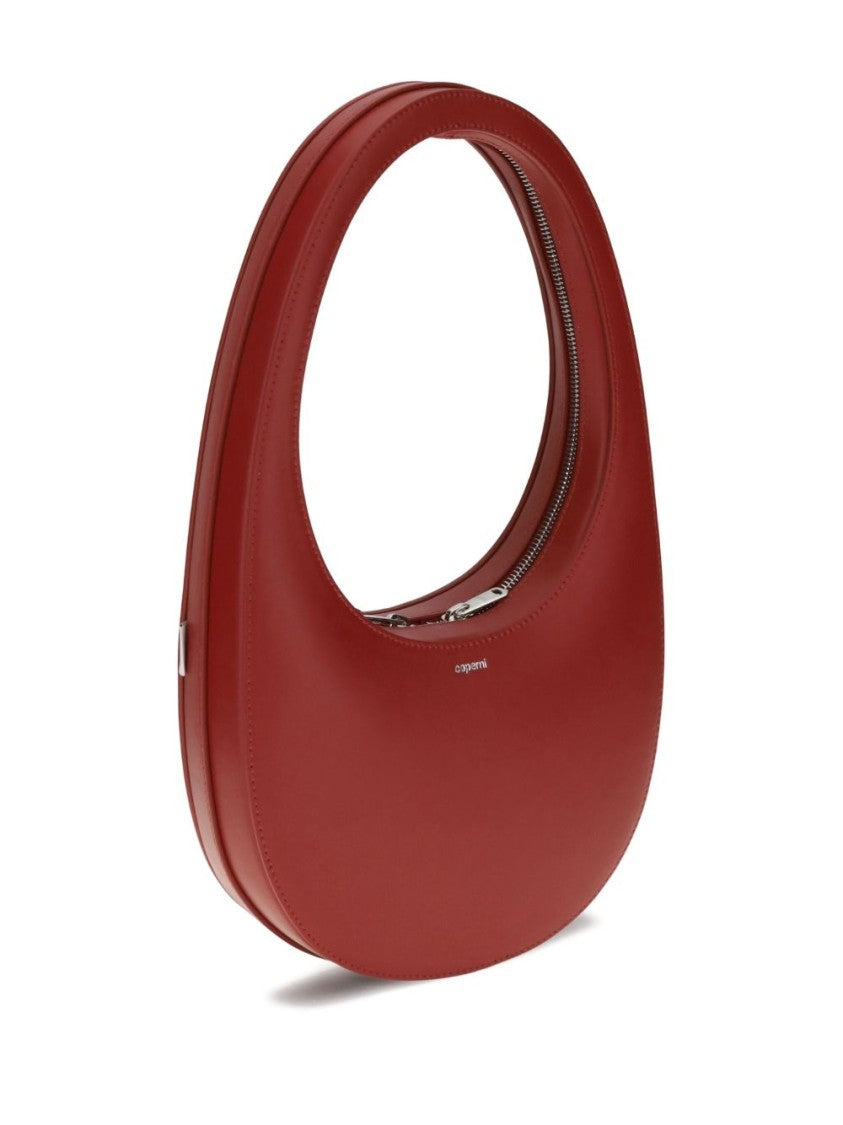 Coperni Curved Red Leather Coperni Swipe Bag