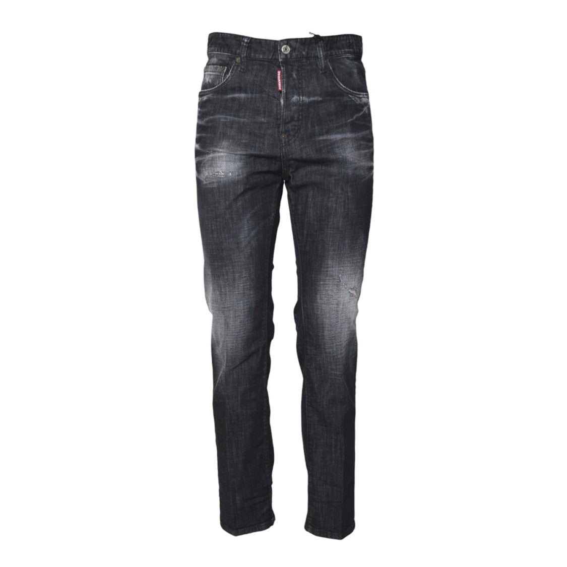Dsquared2 Slim Fit Distressed Black Jeans