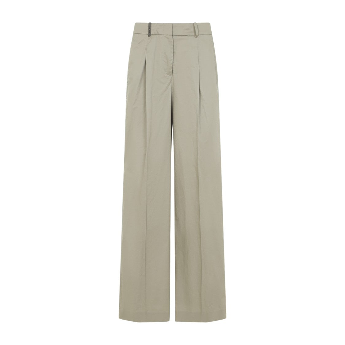 Peserico High-Waisted Wide-Leg Trousers With Pleats