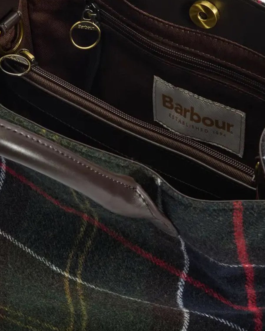 Barbour Barrhill Classic Tartan Wool-Blend Tote Bag