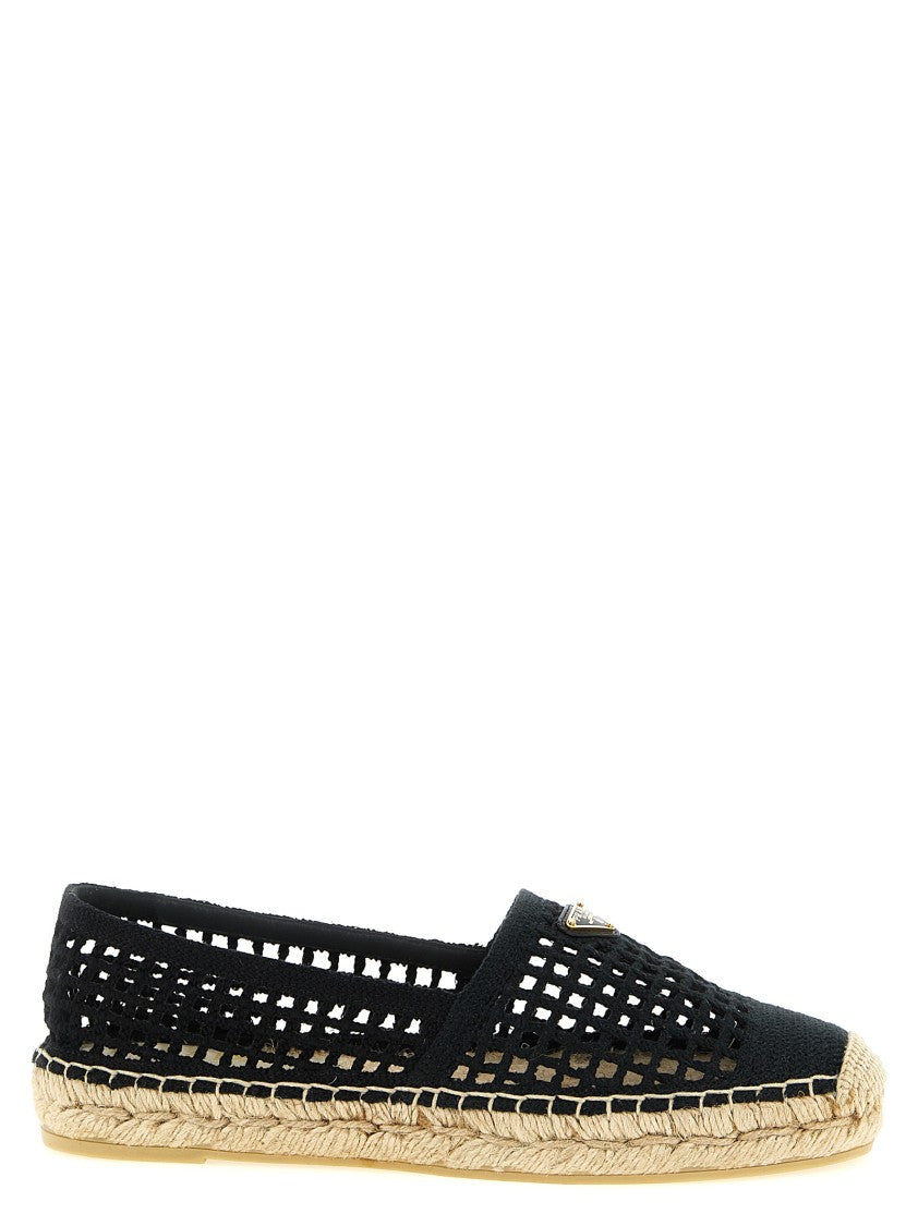 Prada Crochet Knitted Espadrilles
