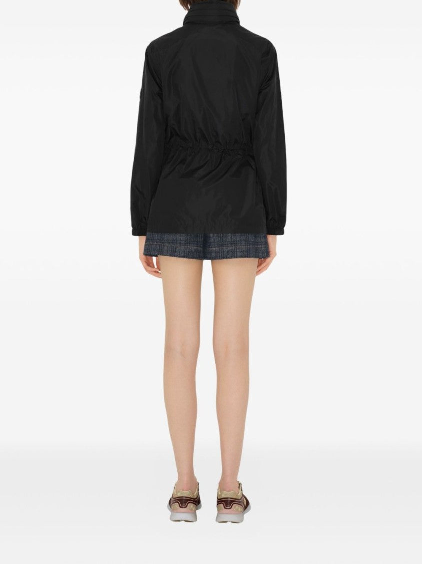 Burberry Short Checker-Tape Nylon Parka