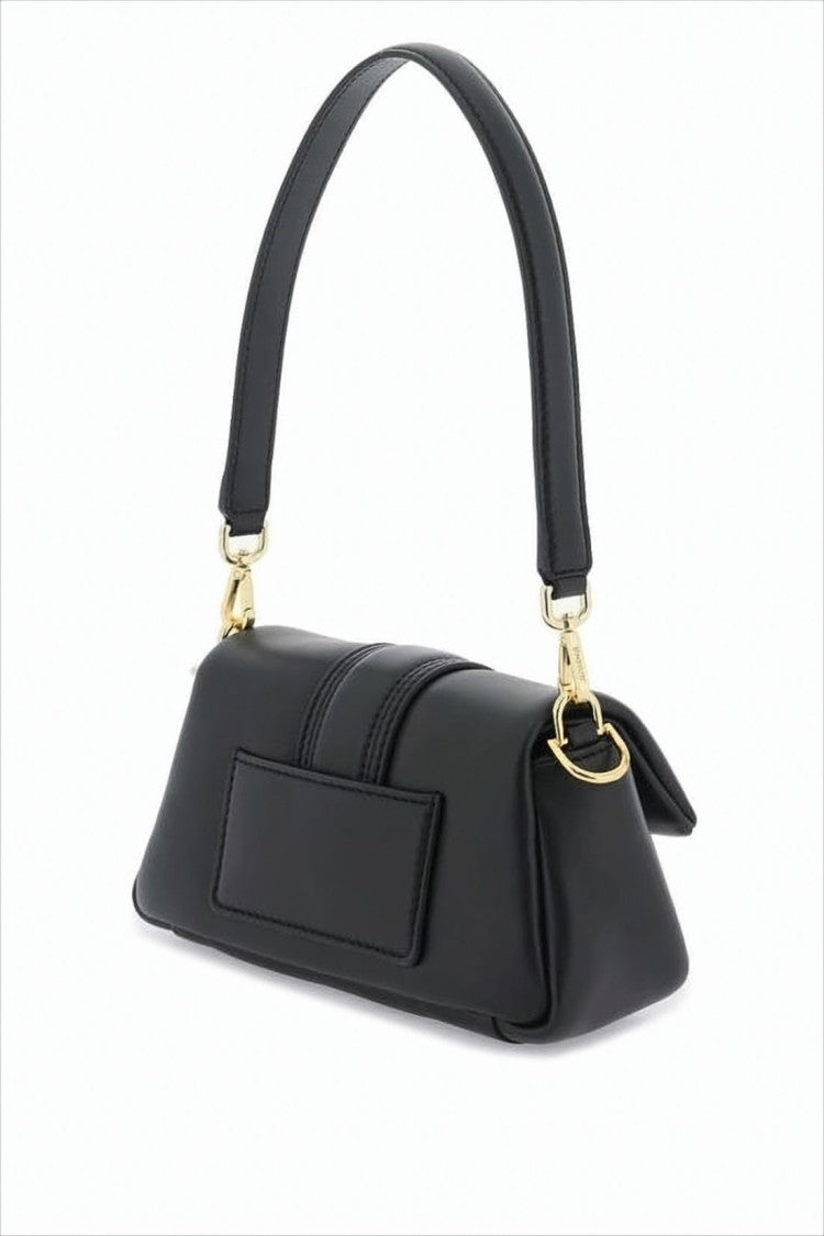 Jacquemus Smooth Lambskin Leather Shoulder Bag With Flap Closure