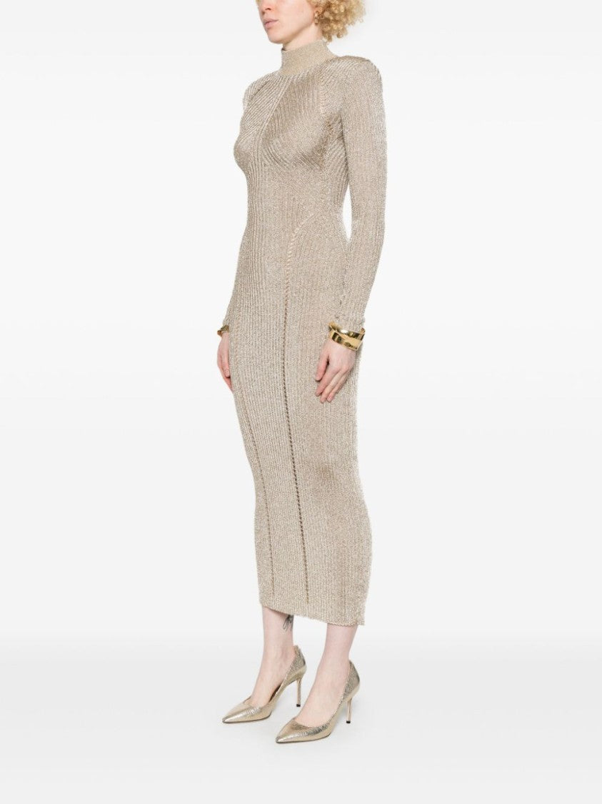 Self-Portrait Lurex Knitted Maxi Dress