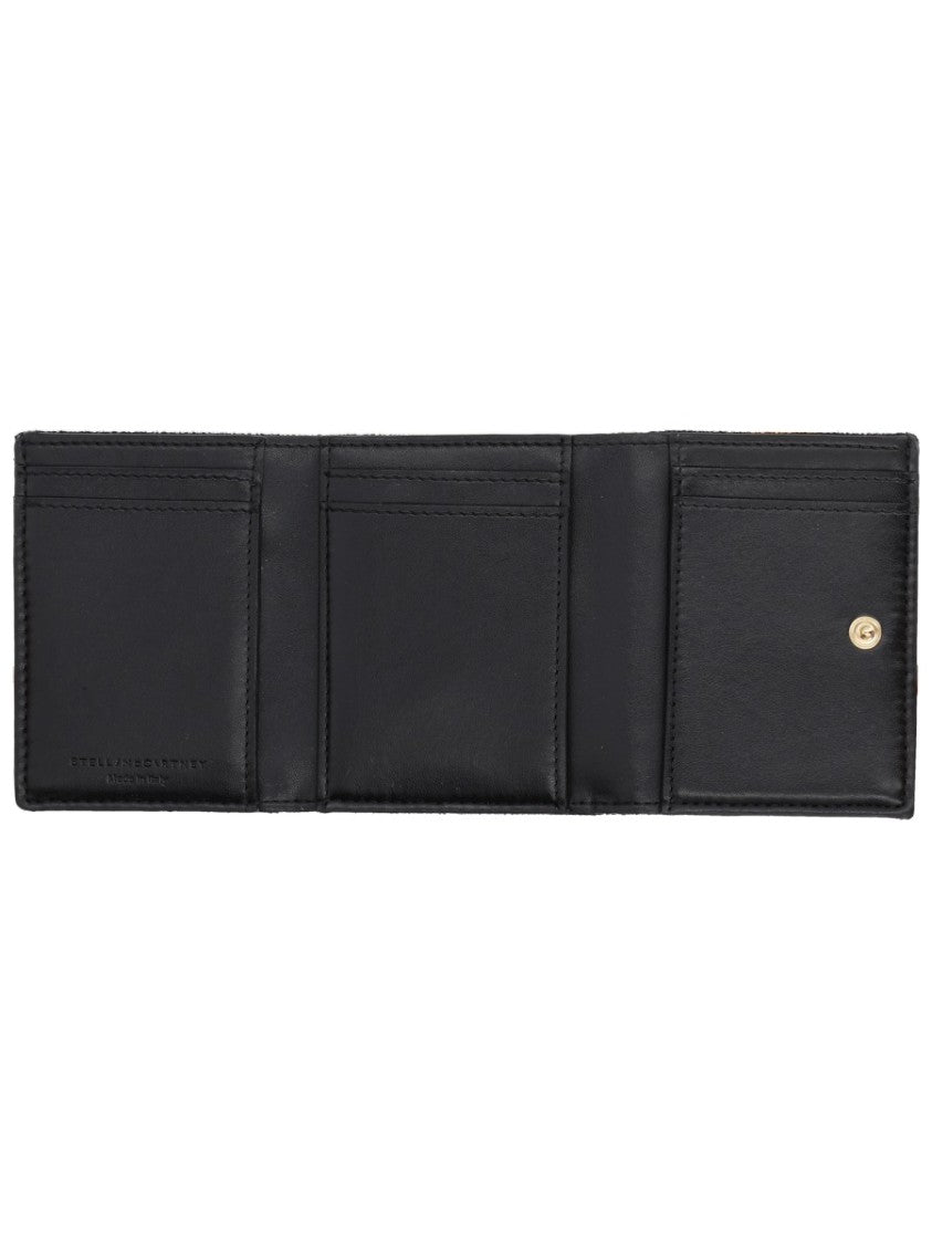 Stella Mccartney Neutrals Falabella Pebbled Chain Wallet