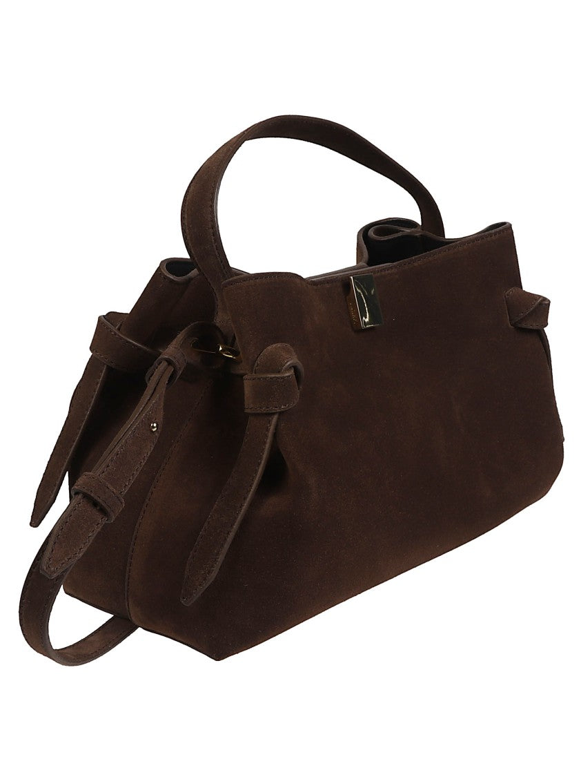 Yuzefi Gyoza Bag Structured Brown Leather Shoulder Bag