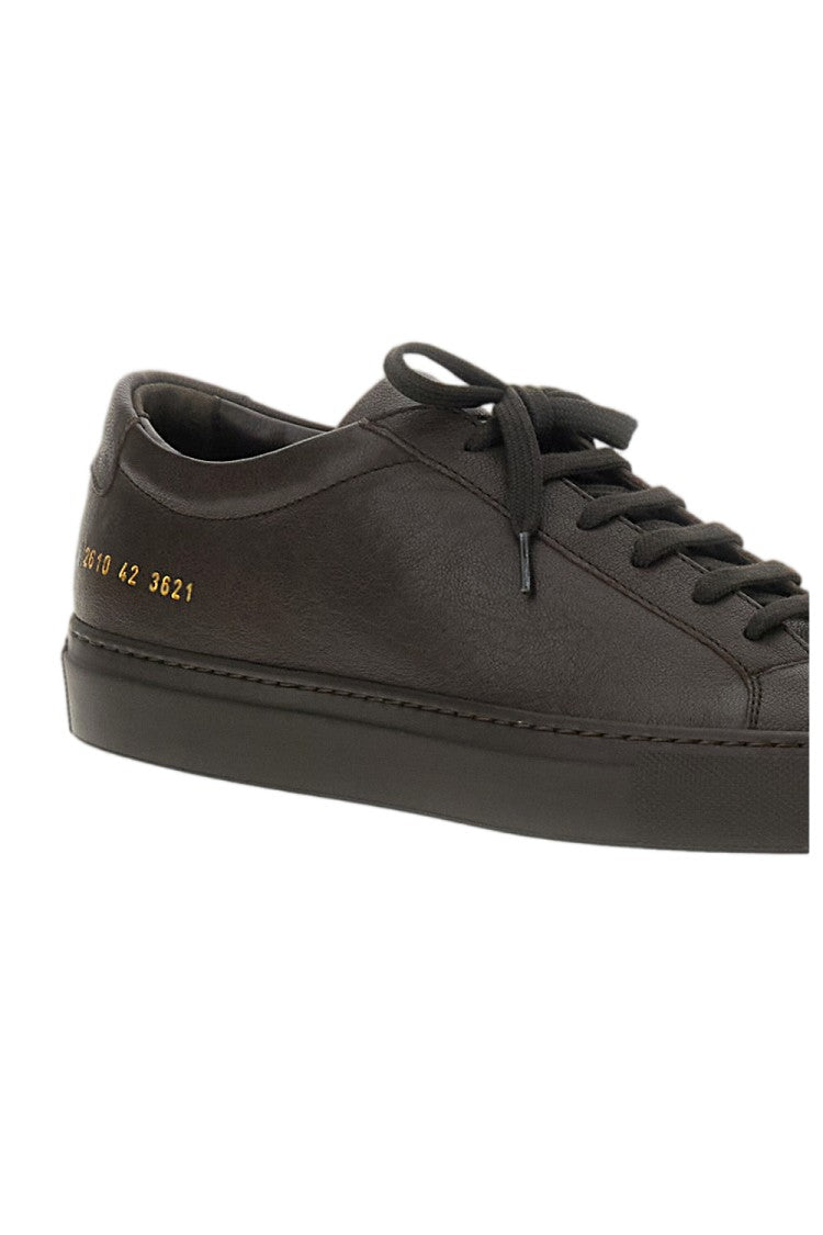 Common Projects Brown Achille Premium Smooth Leather Low-Top Sneakers