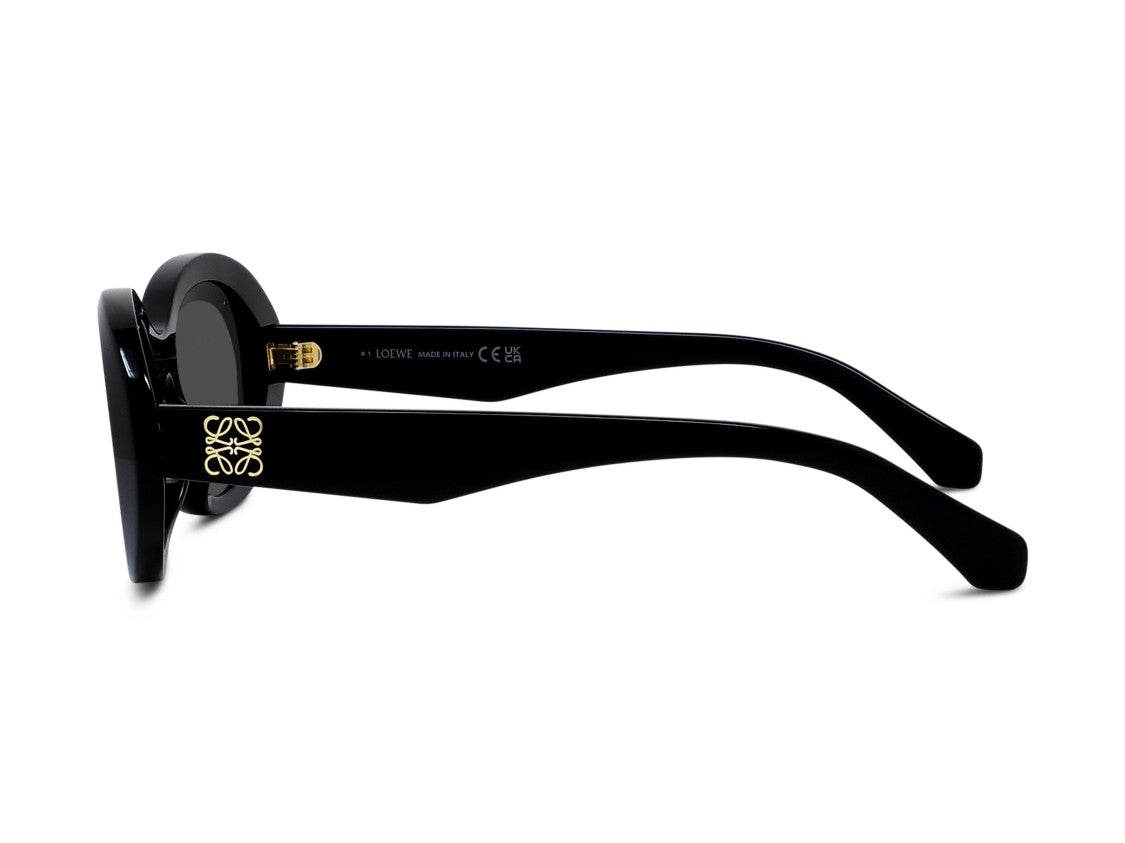 Loewe Glossy Black Lw40190i Oversized Round Sunglasses