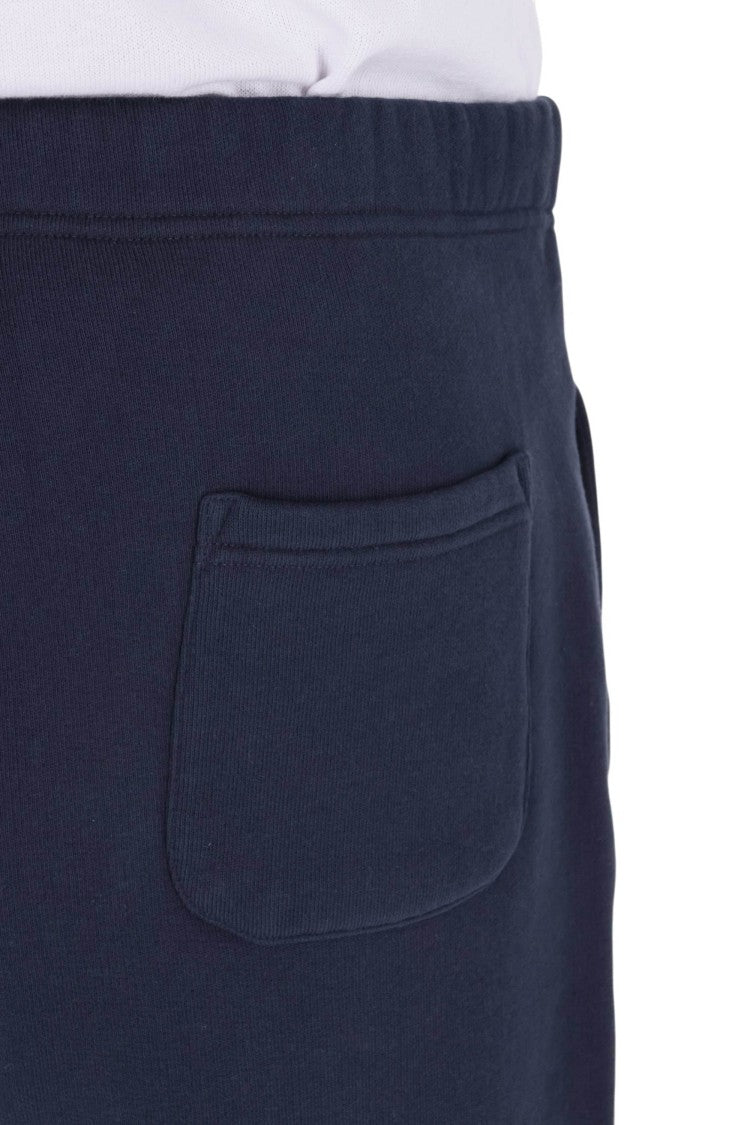 Autry Blue Sweat Cotton Denim Shorts