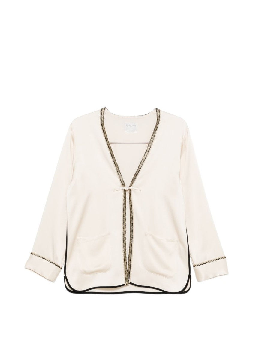 Forte Forte Open-Front Jacket With Decorative Edging