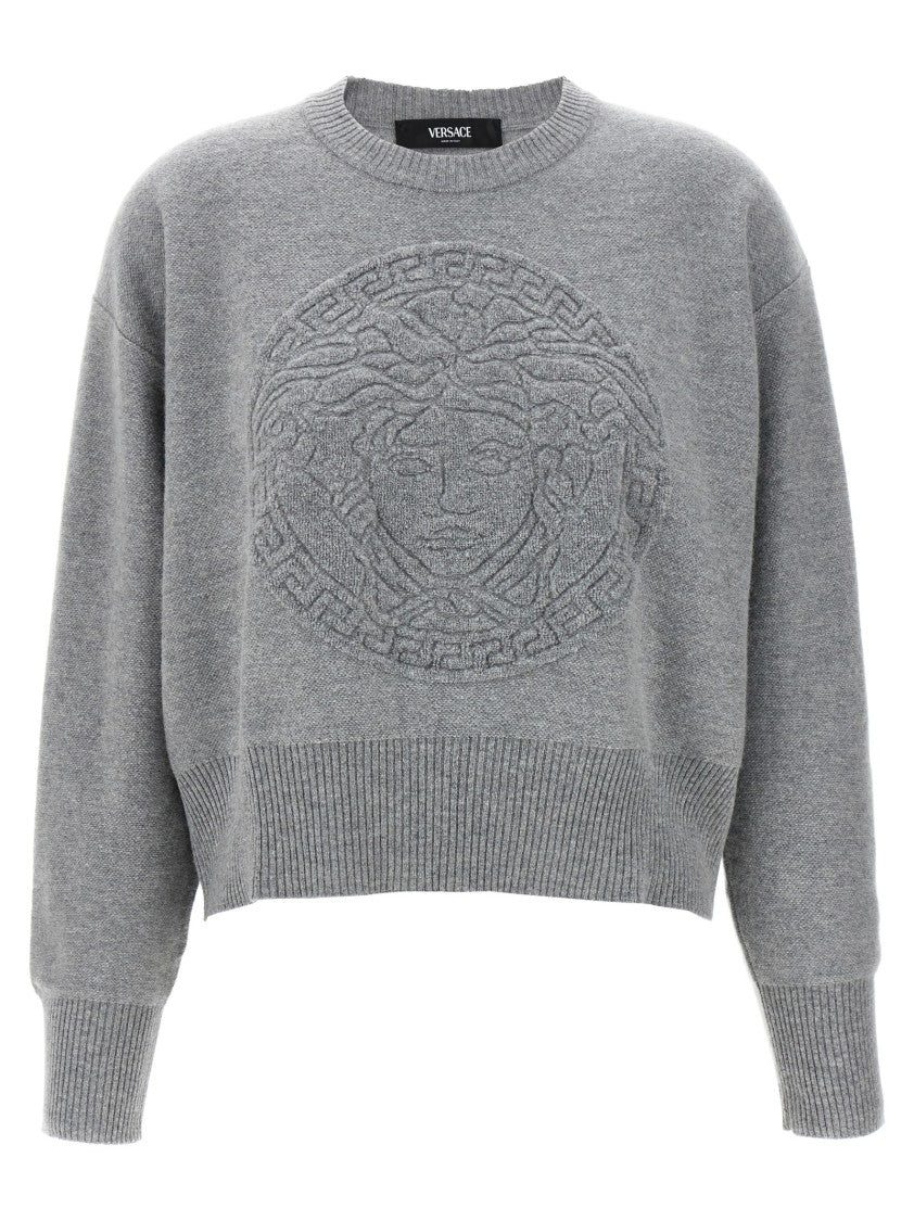 Versace Jacquard 'Medusa' Pattern Wool