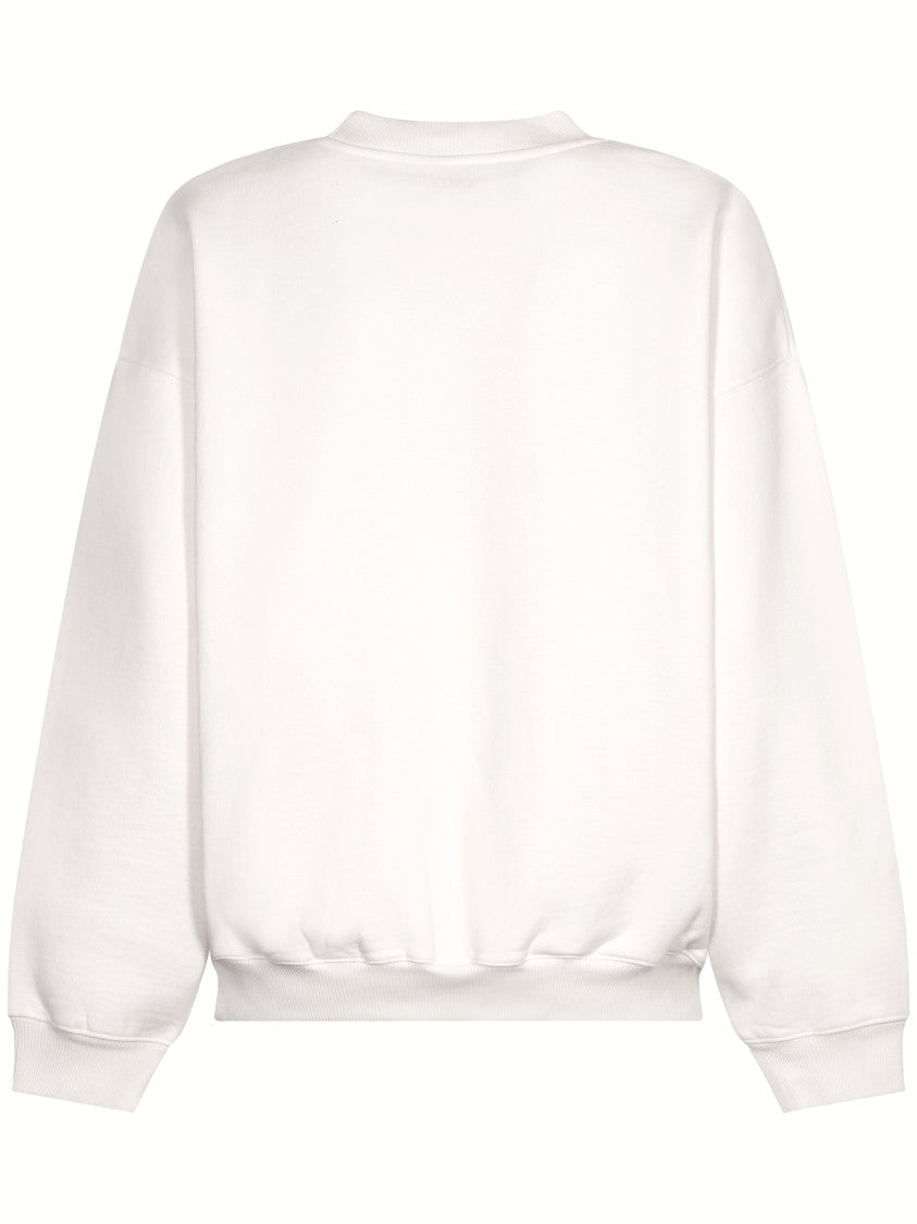Anine Bing Relaxed-Fit Monogram Sweatshirt With Crew Neckline
