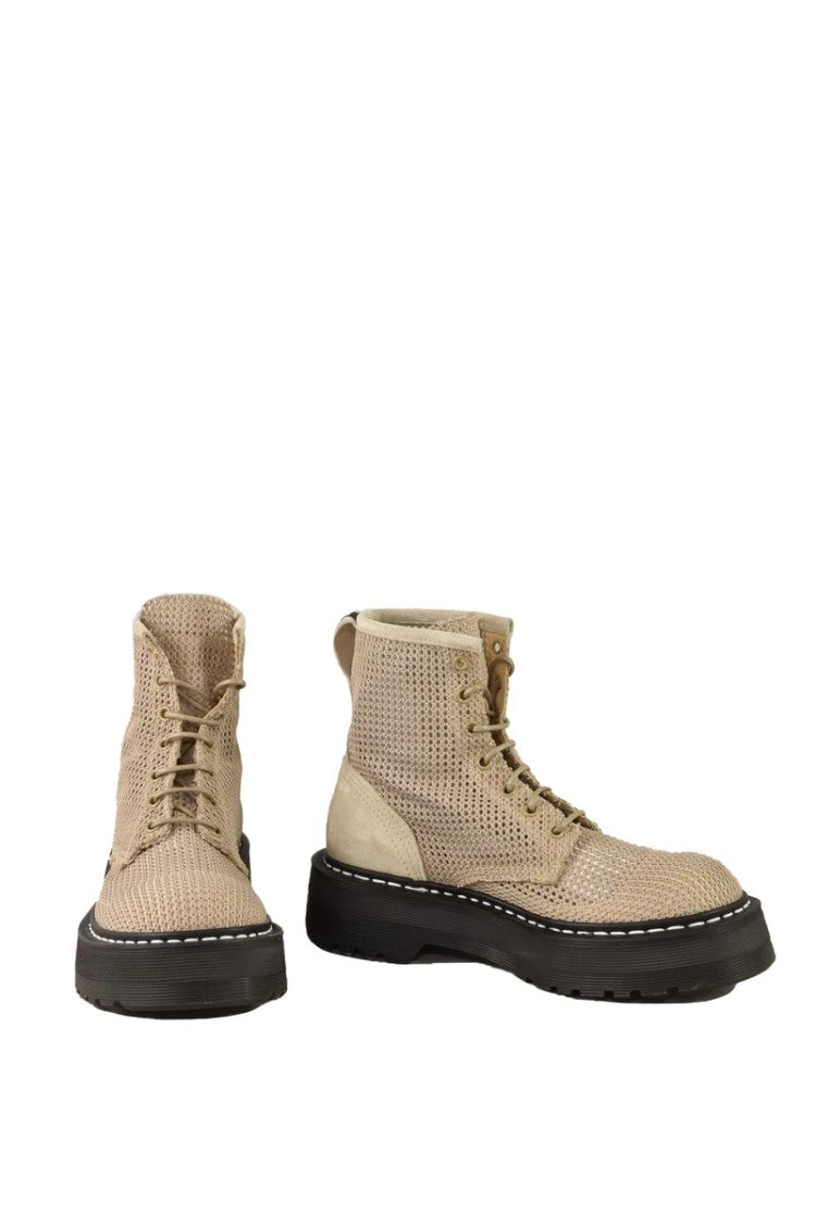 Premiata Plus Beige Ankle Boots Woman