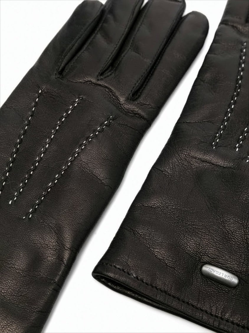 Our Legacy Lambskin Leather Gloves With Wool Lining