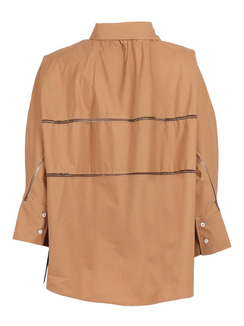Fabiana Filippi Vimini Poplin Cropped Shirt