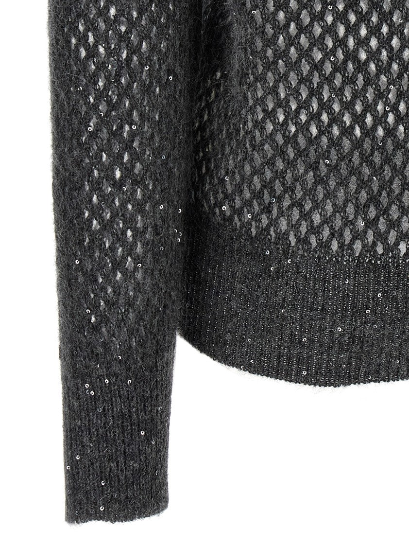 Brunello Cucinelli Rustic Dazzling Net' Sweater