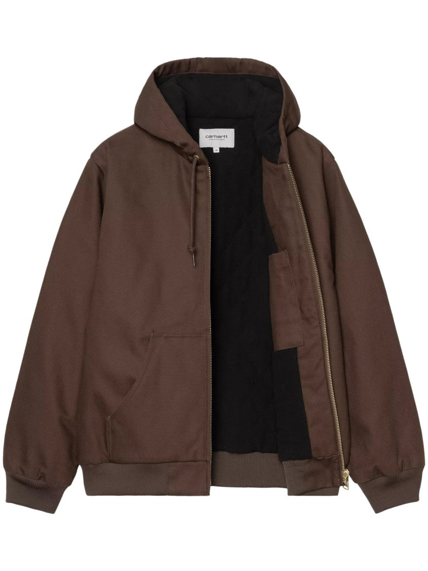 Carhartt Wip Brown Active Adjustable Hood Cotton Jacket