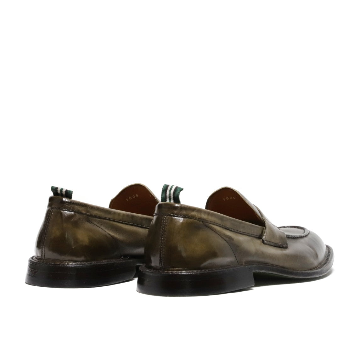 Green George Green Leather Moccasin