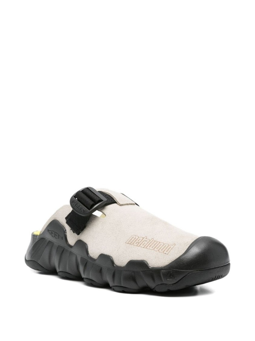Keen Textured Leather Sandals With Adjustable Strap