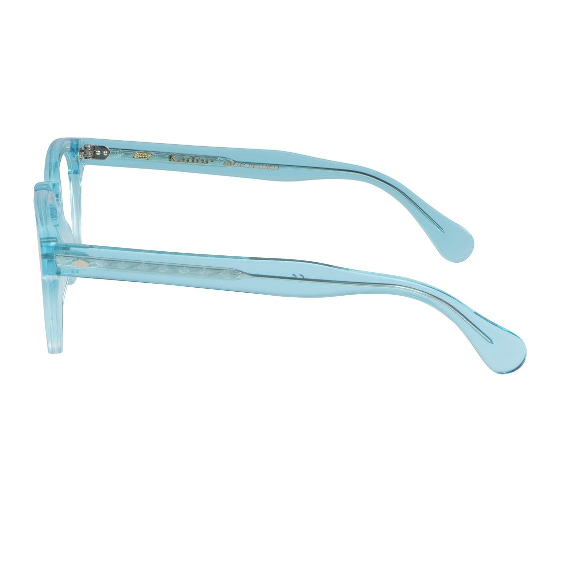 Kador Jolly Cal 49 Translucent Light Blue Rounded Square Eyeglasses
