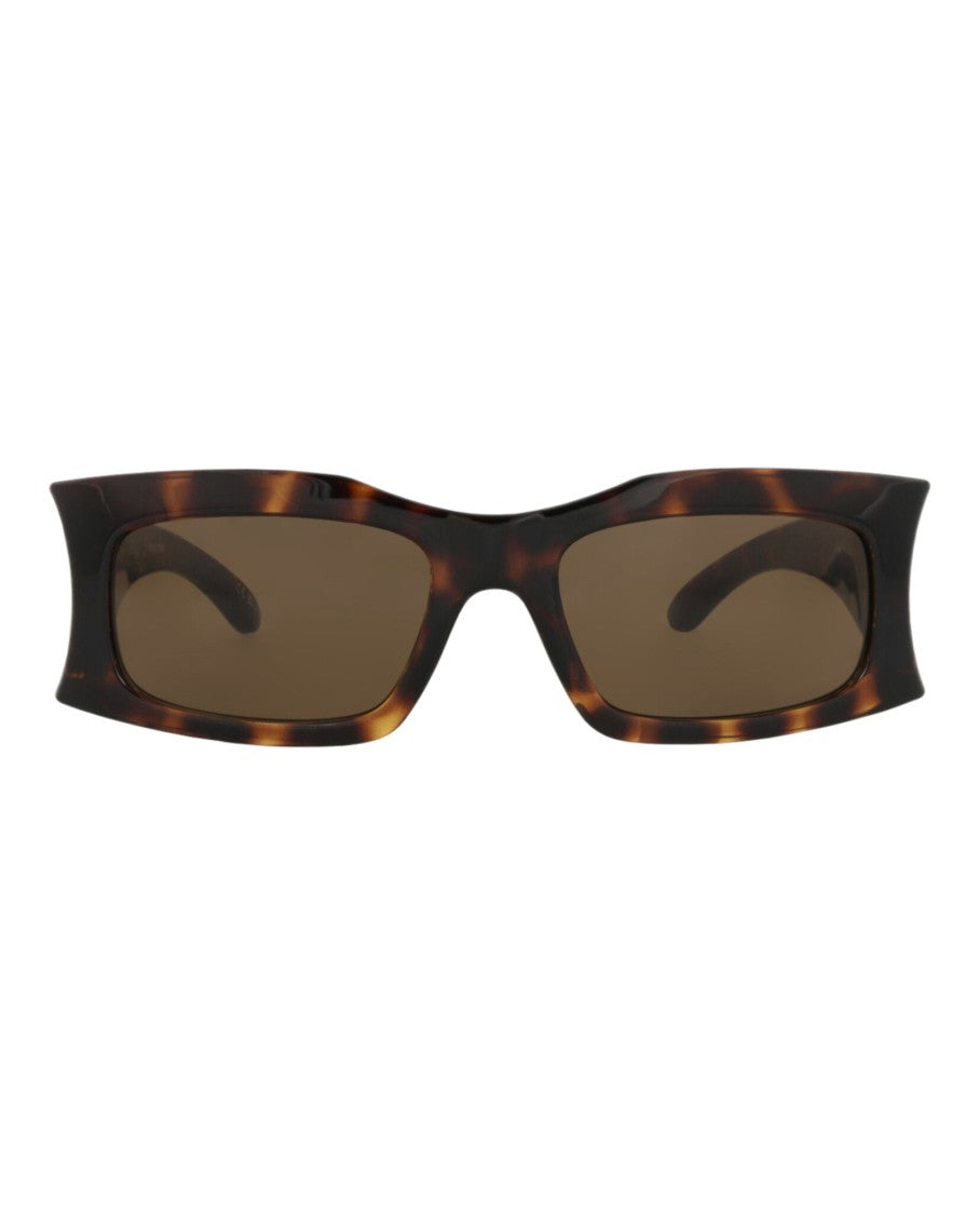 Balenciaga Square-Frame Tortoiseshell Bio Injection Sunglasses