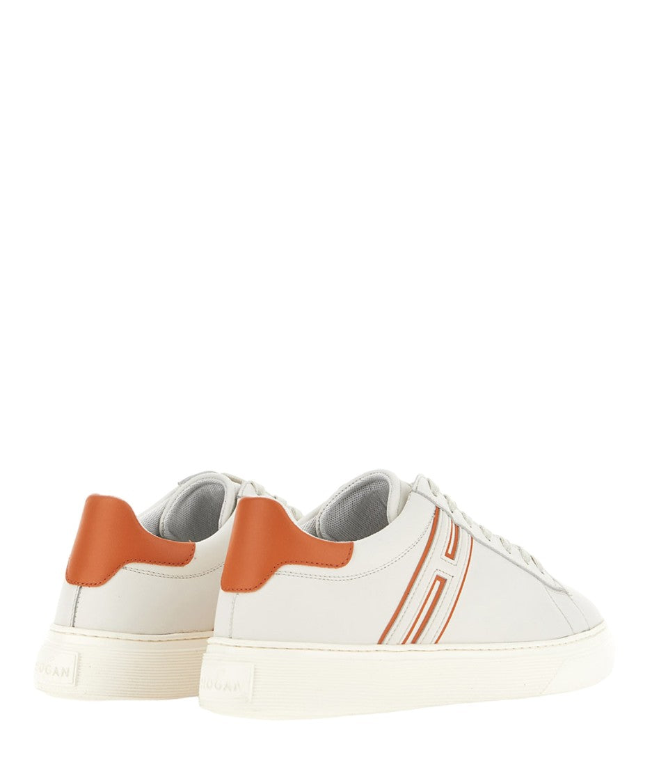 Hogan Low-Top Sneakers In Smooth White Leather