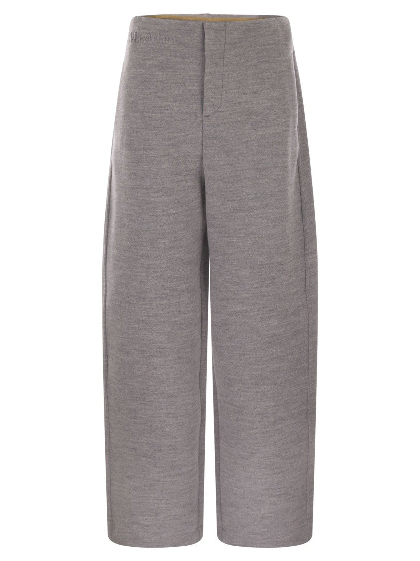 Max Mara Ebrien - Double Wool And Cotton Trousers