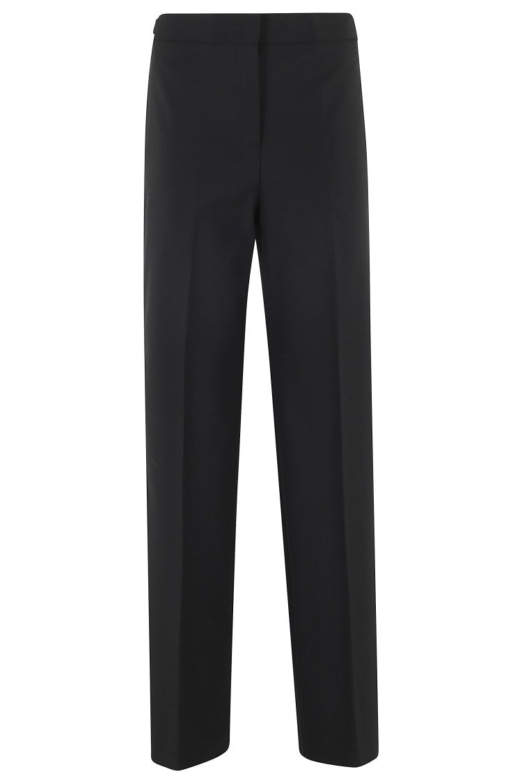 Semi Couture Black Lolita Straight-Leg Wool-Blend Formal Pants
