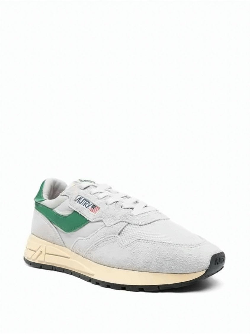 Autry Low-Top Light Grey Sneakers With Retro Accents