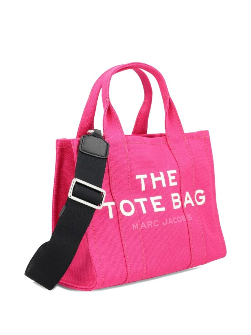 Marc Jacobs Pink Front Logo Cotton Tote Bag