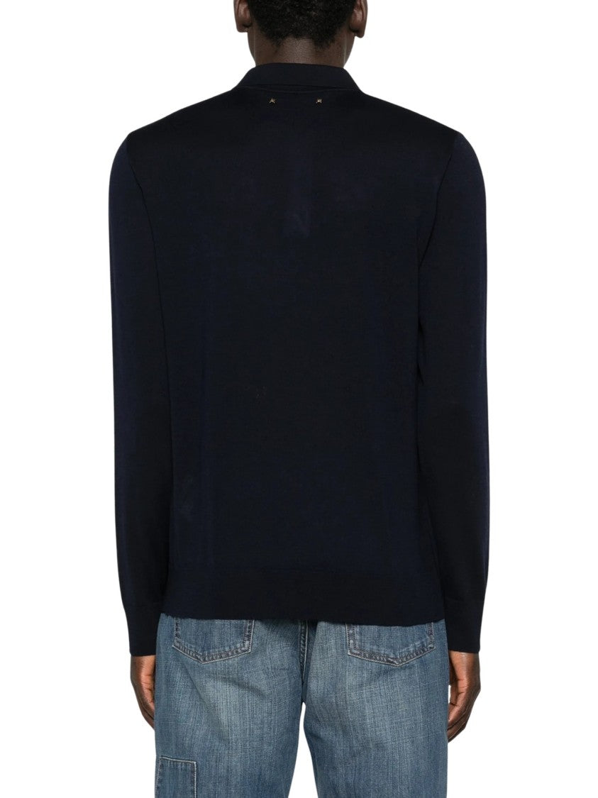 Golden Goose Golden Virgin Wool Knit Polo Shirt