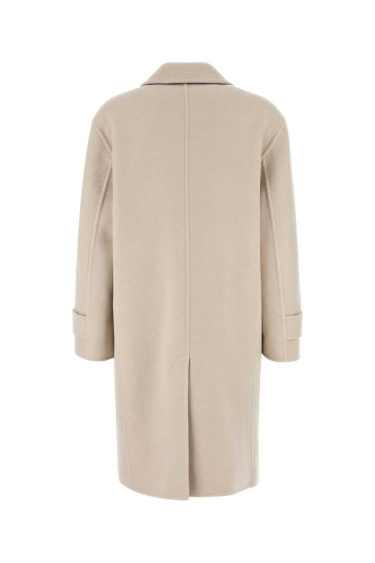 Max Mara Sand Wool Blend Nogara Coat