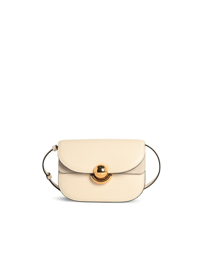 Furla Cream Leather 'Sfera' Mini Crossbody Bag
