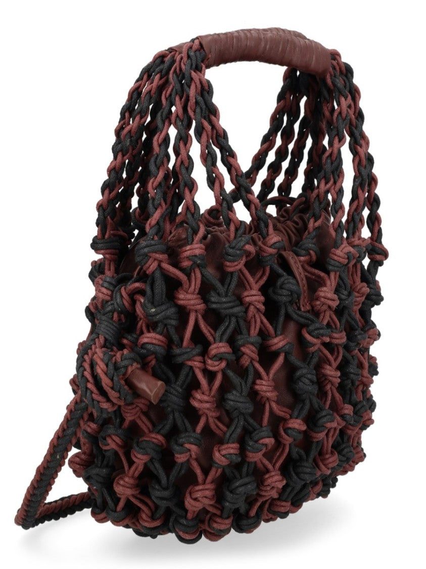 Alysi Two Tone Woven Mesh Bag