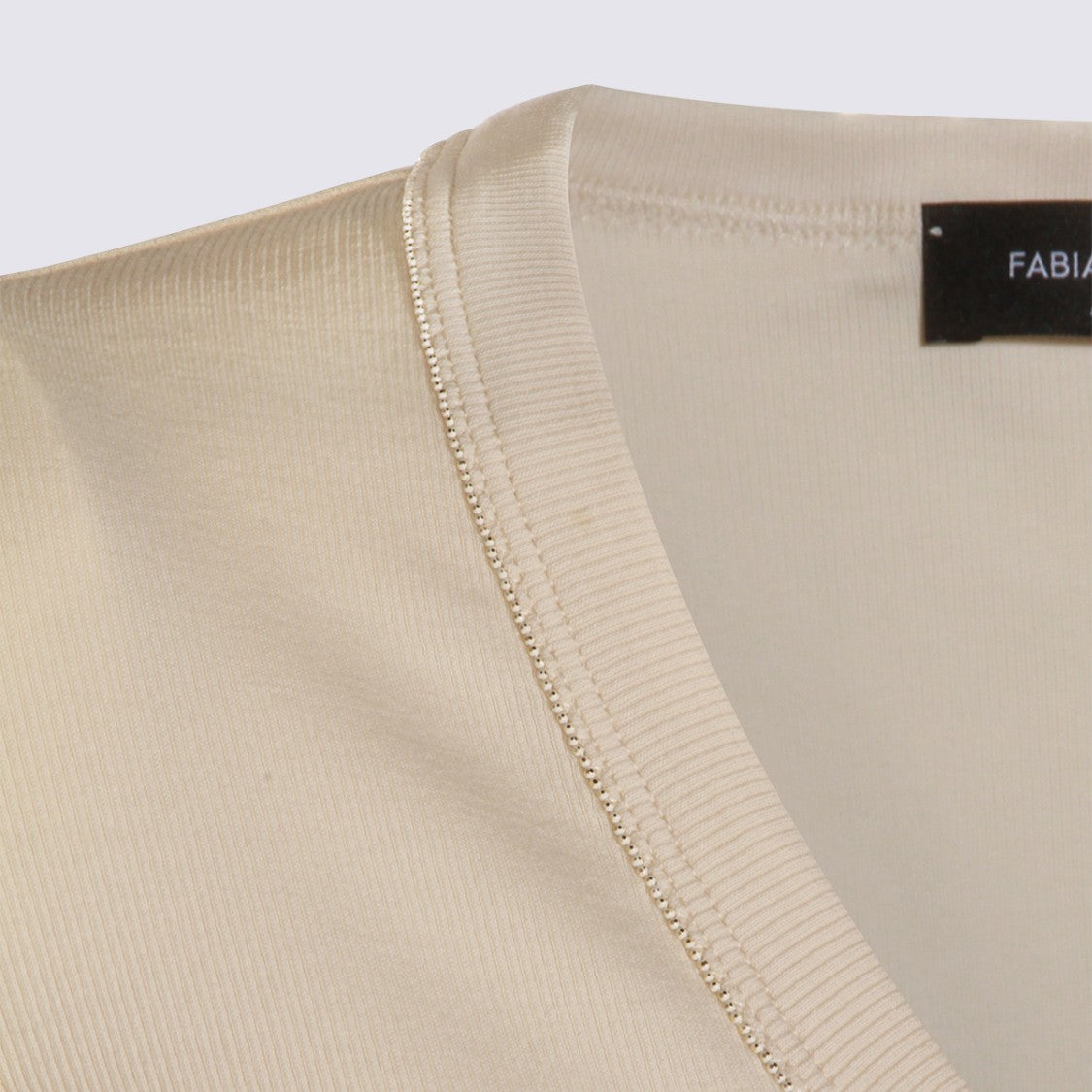 Fabiana Filippi Fitted Short-Sleeve Top With Scoop Neckline