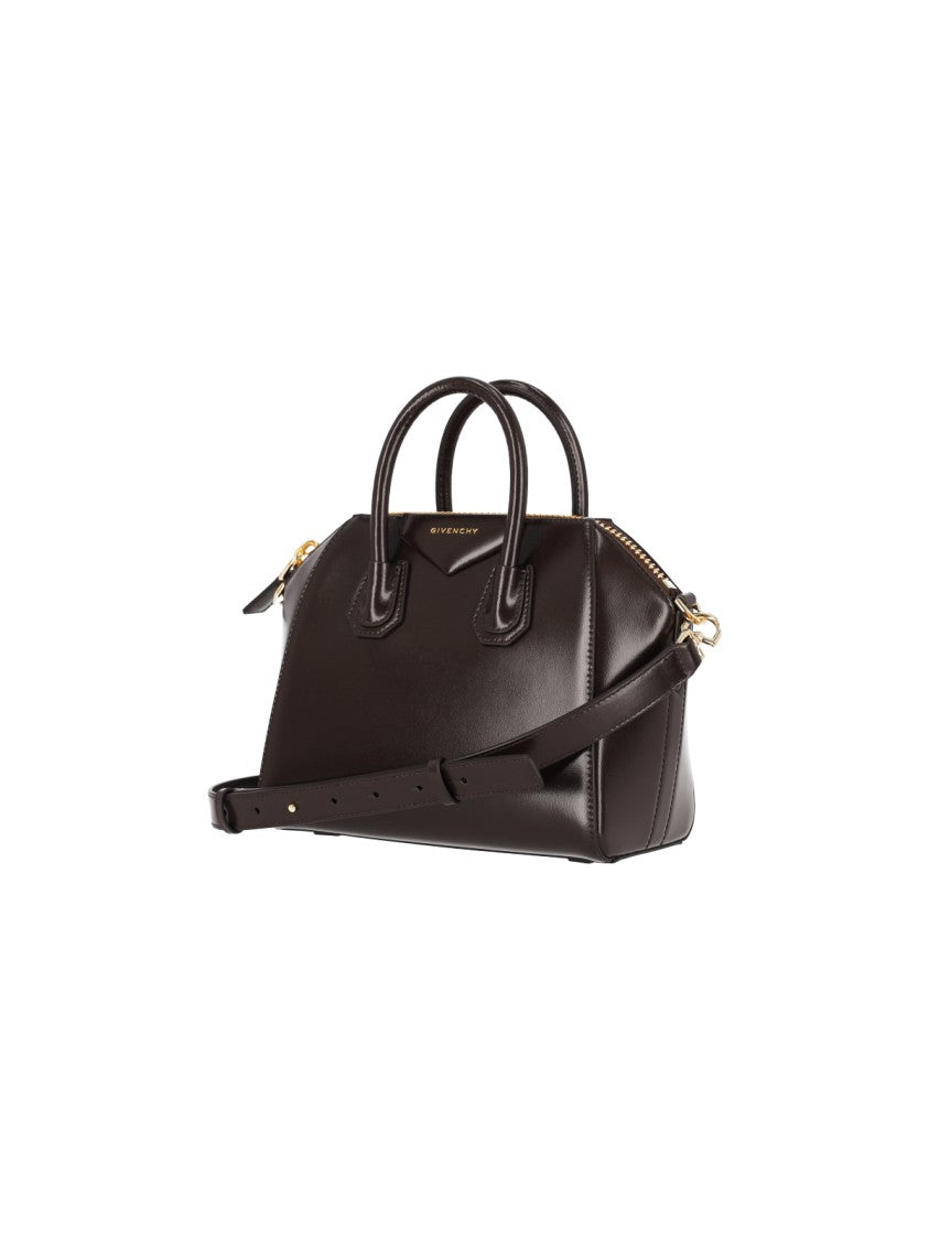 Givenchy Brown Antigona Mini Box Leather Bag