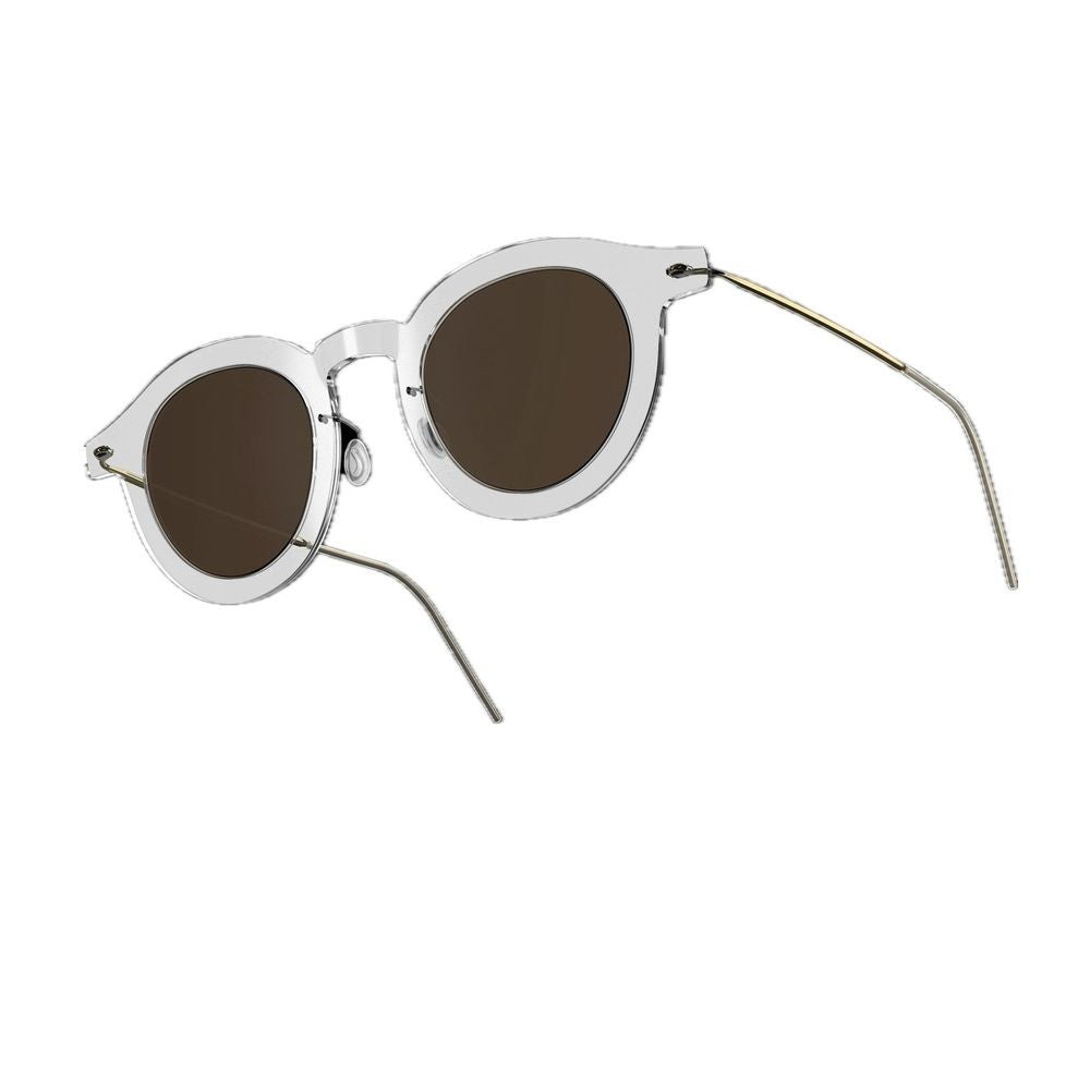 Lindberg Sun Titanium 8342 C01/Pgt/Sl111/Crystal Round Lens Sunglasses