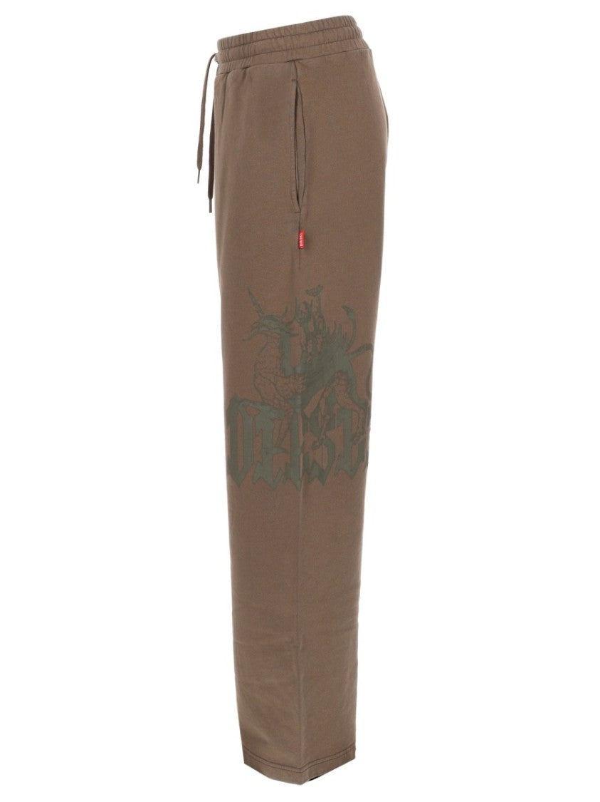 Diesel P-Gro Cotton-Hemp Printed Pants