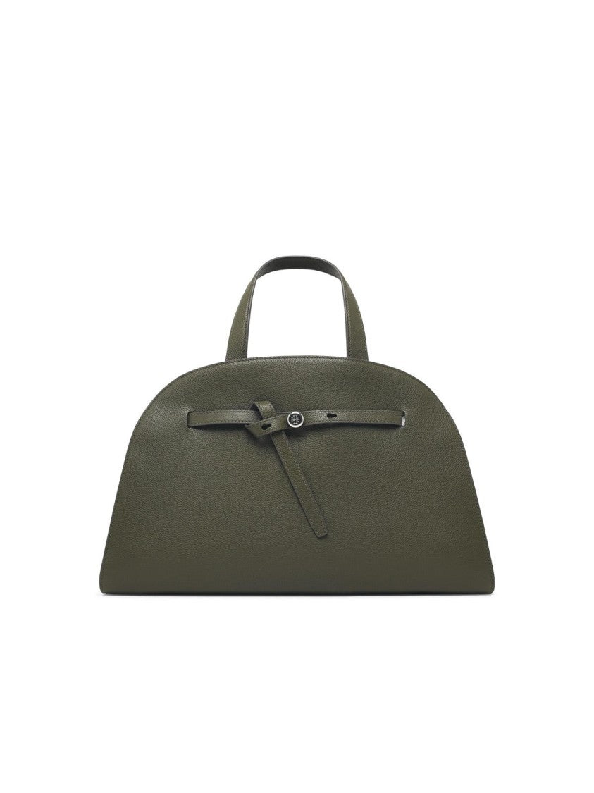 Tory Burch Romy Hammered Leather Top Case Bag - Green
