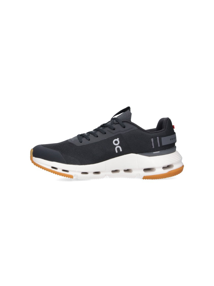 On Black Low-Profile Cushioned Sole Sneakers