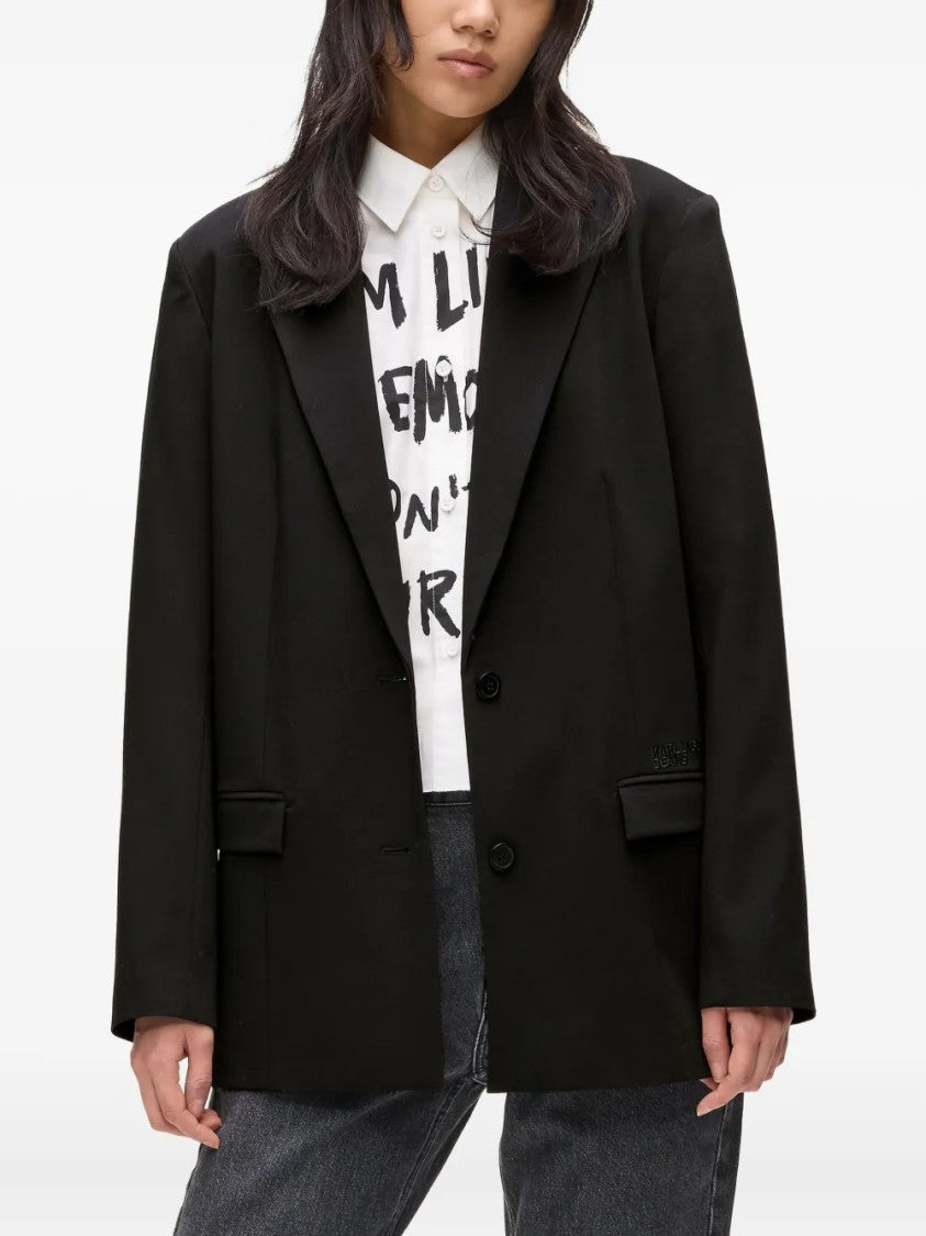 Karl Lagerfeld Tailored Black Blazer With Structured Shoulders