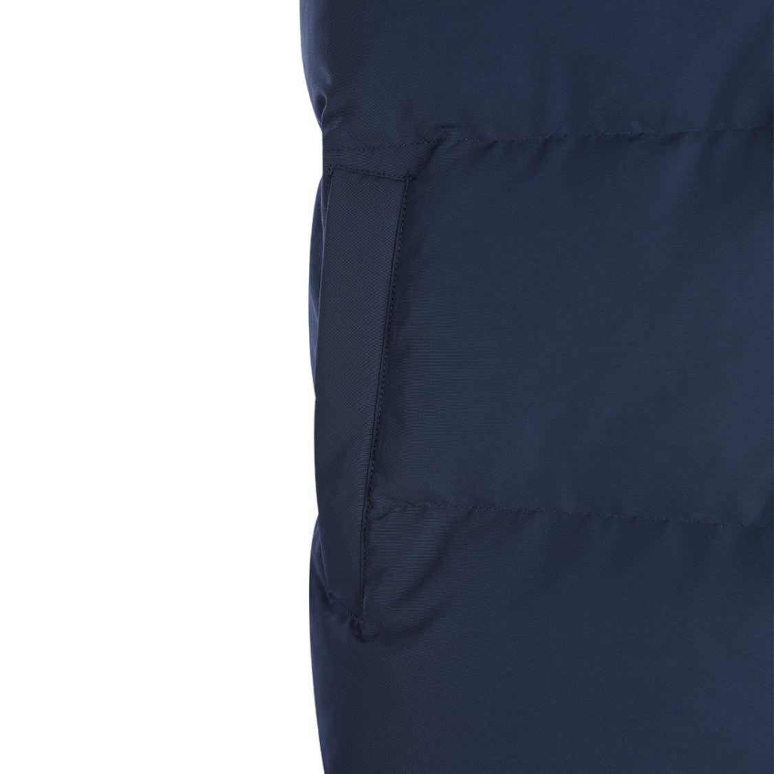 Eleventy Sleeveless Padded Vest With Detachable Hood And High Collar