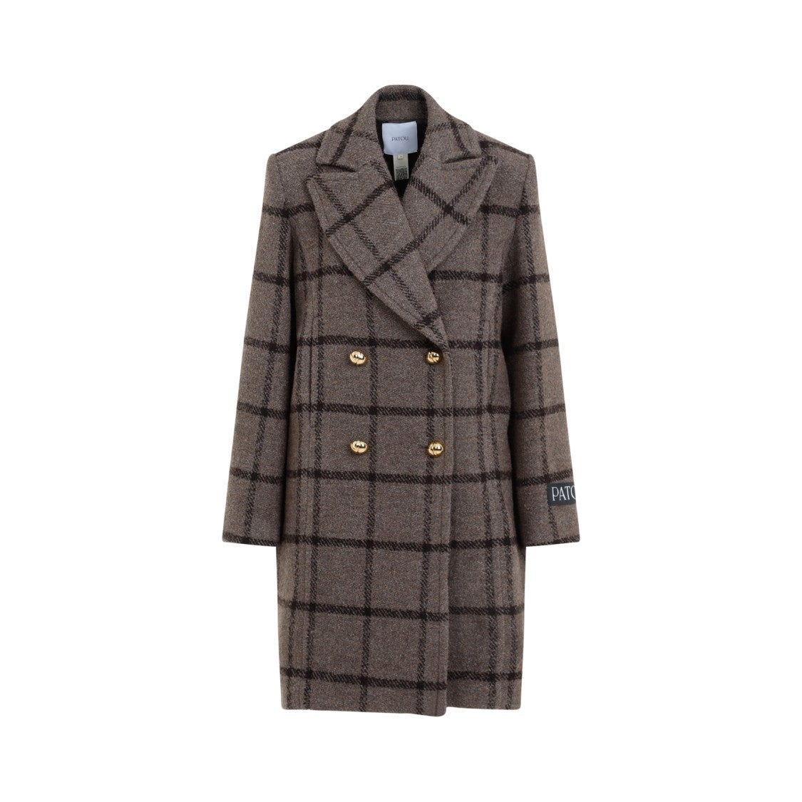 Patou Grey Double-Breasted Coat